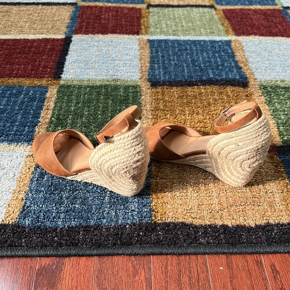 Caramel espadrille sandal tweed wedge suede look strap coconuts by Matisse - Picture 5 of 6